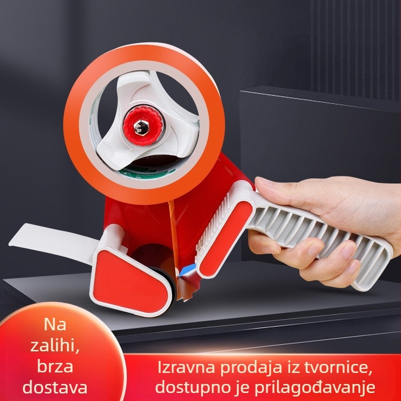 Prozirni rezač ljepljene trake širine 5 cm, držač i zatvarač kutije