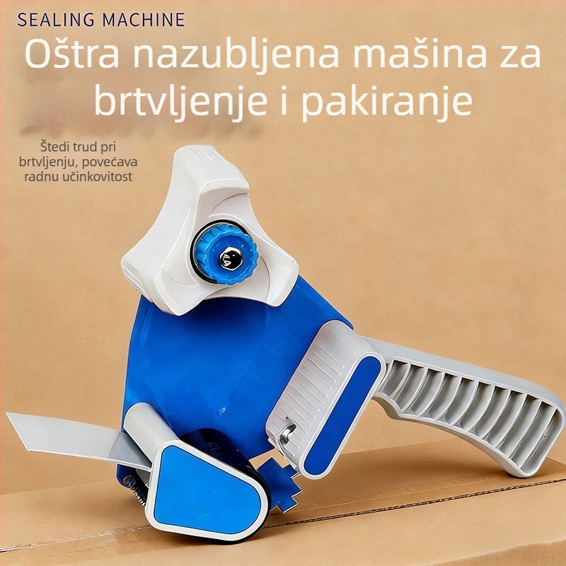 Prozirni rezač ljepljene trake širine 5 cm, držač i zatvarač kutije