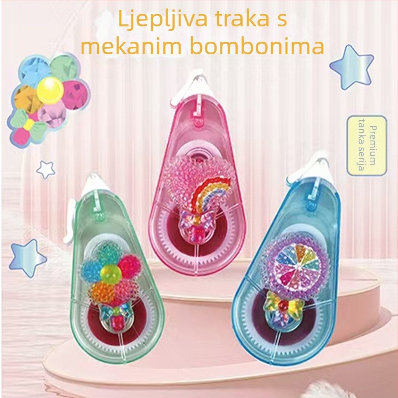 Novo olovka ljepilo s točkicama za učenike – stil korekcijske trake, DIY dvostrane naljepnice za dnevnik