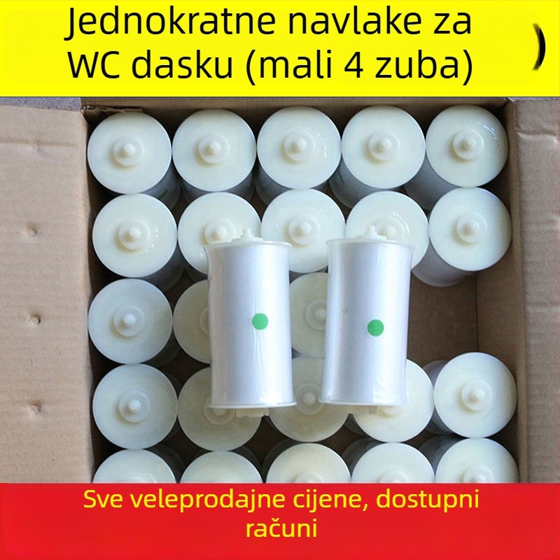 Automatska zamjena poklopca toaleta s jednoraznom folijom za sjedalo