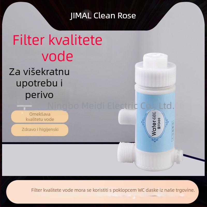 Inteligentni poklopac WC-a s filtracijom vode, perivi filtrni štap i trostruki ventil za spremnik
