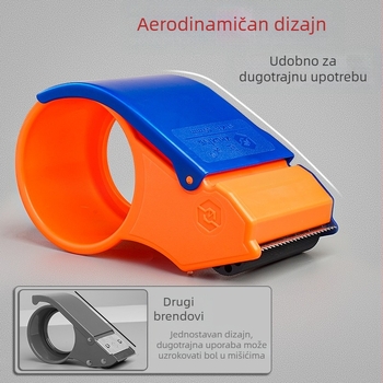 Kartonski zatvarač s prozirnim rezačem ljeplive trake, plastična mašina za pakiranje