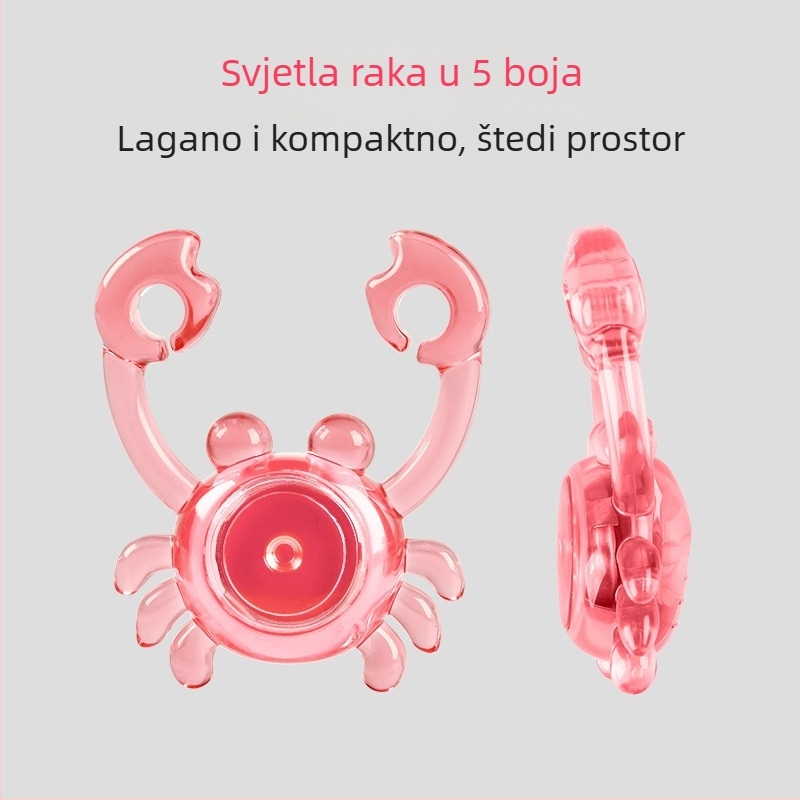 Stražnja svjetiljka za bicikl inspirirana krabom, za noćnu vožnju, vodootporna, dugotrajna baterija, za MTB i cestovne bicikle