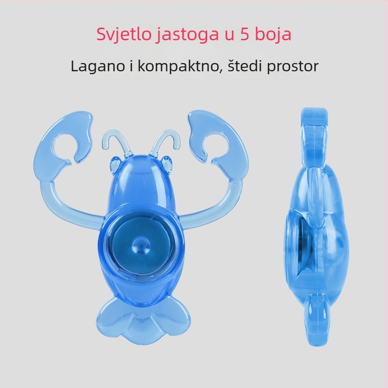 Stražnja svjetiljka za bicikl inspirirana krabom, za noćnu vožnju, vodootporna, dugotrajna baterija, za MTB i cestovne bicikle