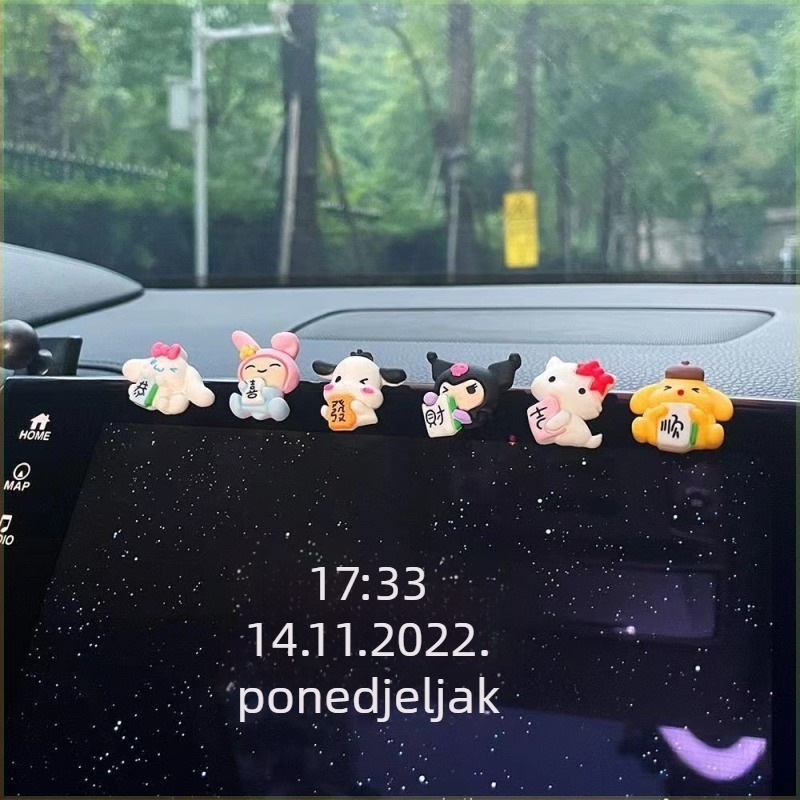 Unutarnje dekoracije automobila – ukrasi za središnju konzolu od smole, karikaturnog stila
