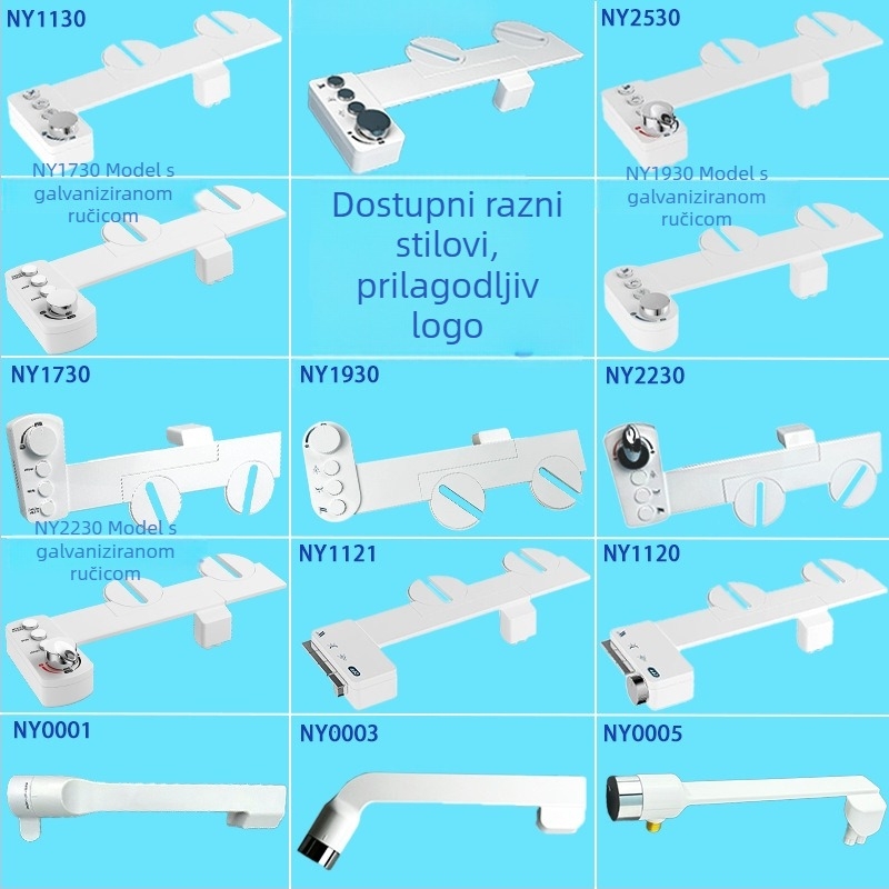 Toaletni bidet za pranje stražnjice, mlaznica sa samostalnim čišćenjem, neelektrični dodatak za WC, pogodan za kućne, hotelske i domove za njegu
