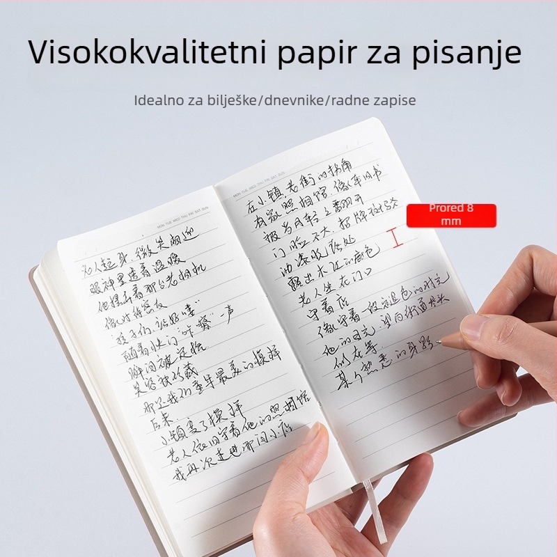 A6 bilježnica s olovkom, prilagođeni logotip, prijenosna mala bilježnica