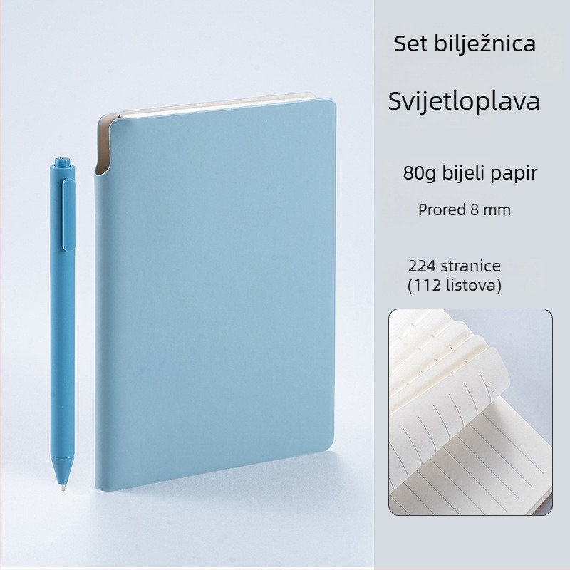 A6 bilježnica s olovkom, prilagođeni logotip, prijenosna mala bilježnica