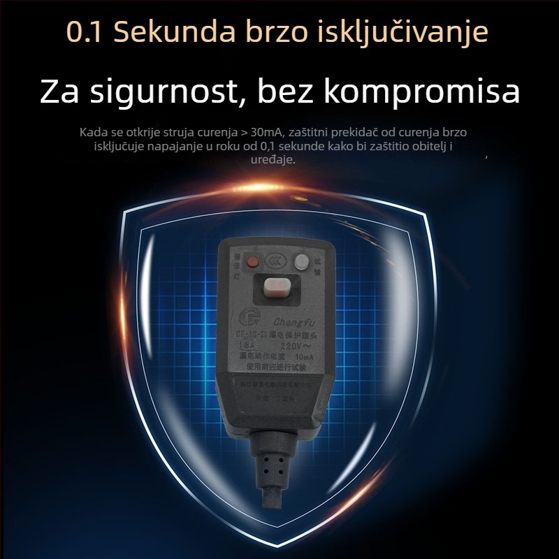 6A zaštita od curenja — utikač i utičnica za bojler, perilicu i pametan poklopac WC-a