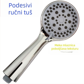 Ručna tuš glava s pet režima, elektroplatirana za kupaonicu