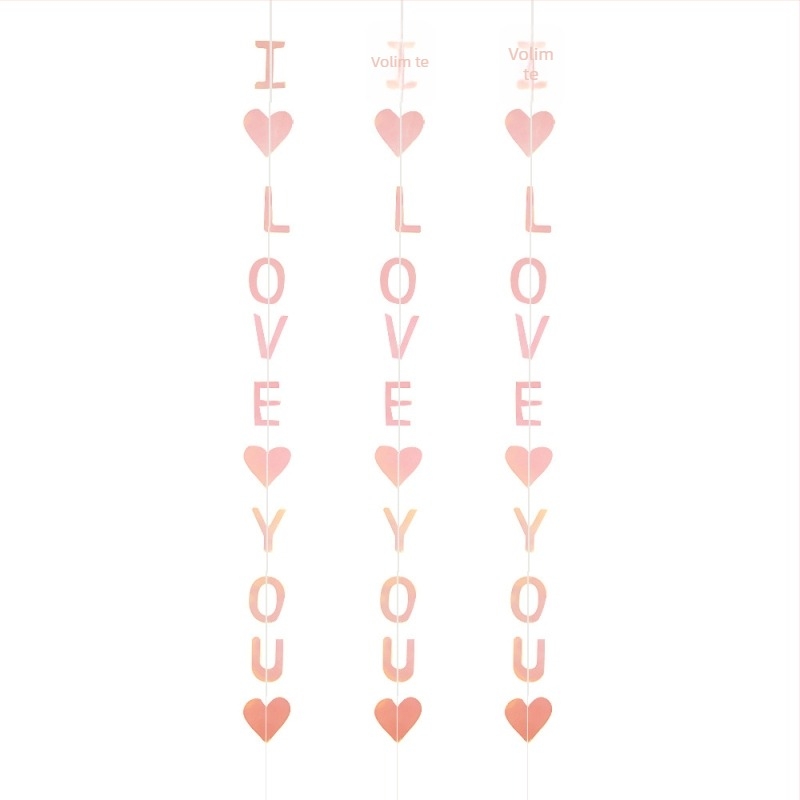 Love You viseće ukrase za Dan zaljubljenih za vjenčanja i zabave – banner za 21. rođendan