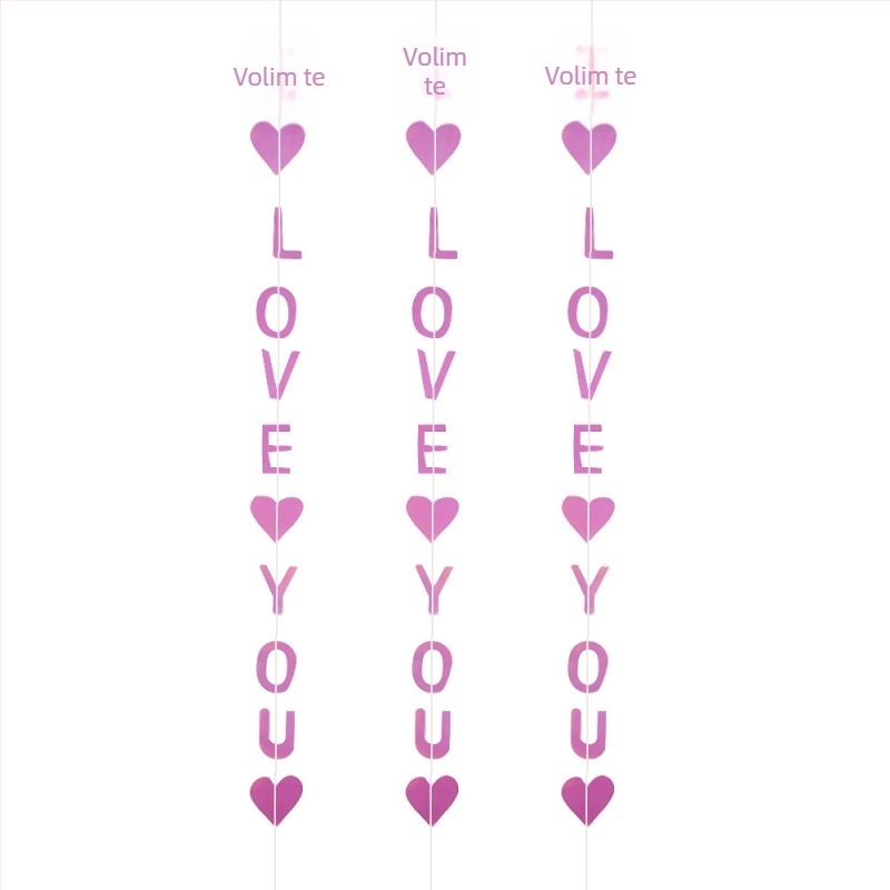 Love You viseće ukrase za Dan zaljubljenih za vjenčanja i zabave – banner za 21. rođendan