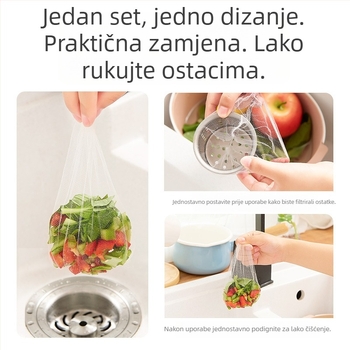 Jednokratni filter za kuhinjski sudoper – mreža za hvatanje otpada i zaštitu odvoda