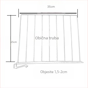 Željezni razdjelnik ormara – 1-slojni organizator ormara, vertikalni pregradni panel