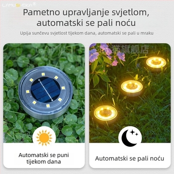 Solarne podzemne lampe za vrt i staze