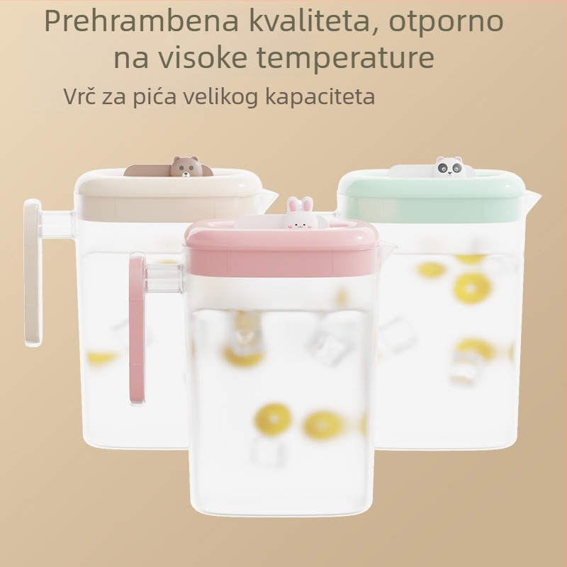Bočica za hladnu vodu u karikaturalном stilu, velika kapaciteta, za kućnu upotrebu — čaj, ječmeni čaj i limun voda