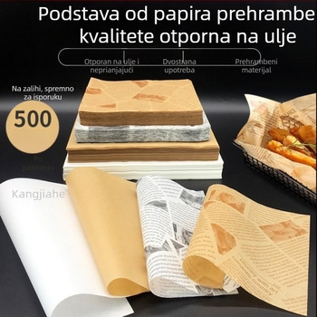 Papir za apsorpciju masnoće za kuhanje – papir za pečenje i grill papir, pogodan za pomfrit, burgere i kruh