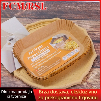 Papir za pečenje s premazom silikona za zrak-frižer, papir za kuhanje visoke kvalitete, upija masnoću, neprijanjajući, pravokutna podloga
