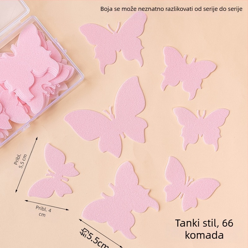 Bijeli leptiri od wafer papira za tortu