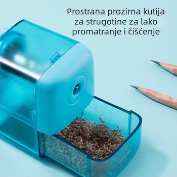 Deli X60 ručni oštrač olovaka za djecu, izdržljiv oštrač za učenike