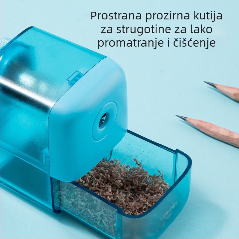 Deli X60 ručni oštrač olovaka za djecu, izdržljiv oštrač za učenike