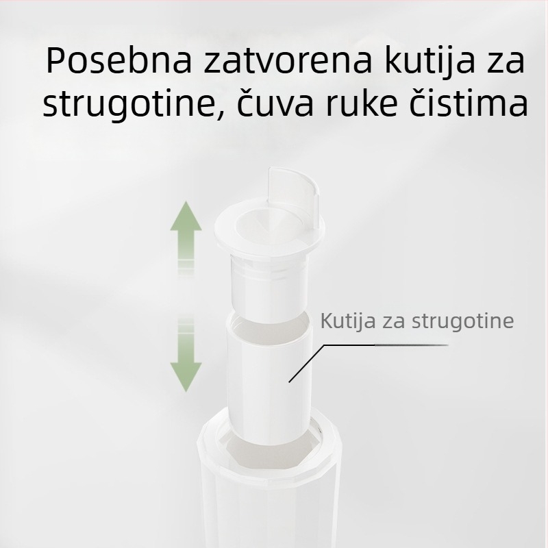 Poloautomatizirani oštrač olovaka, veliki promjer 3.0–3.15 mm, kompaktni prijenosni, održava ruke čiste.