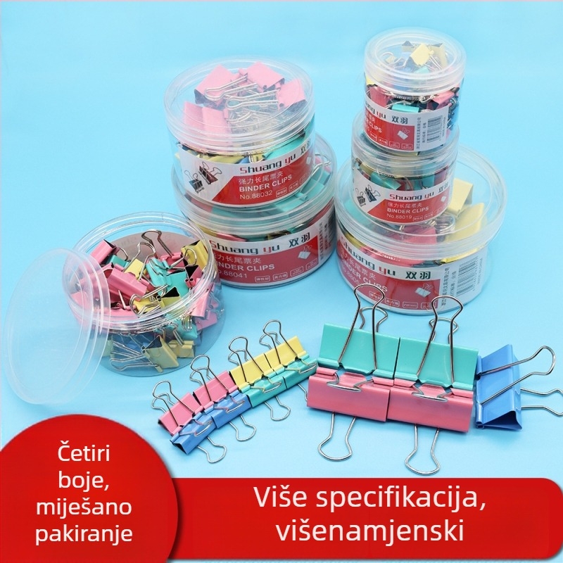 Nerđajući čelični klip za dokumente, veliki uredski klip, model 88051
