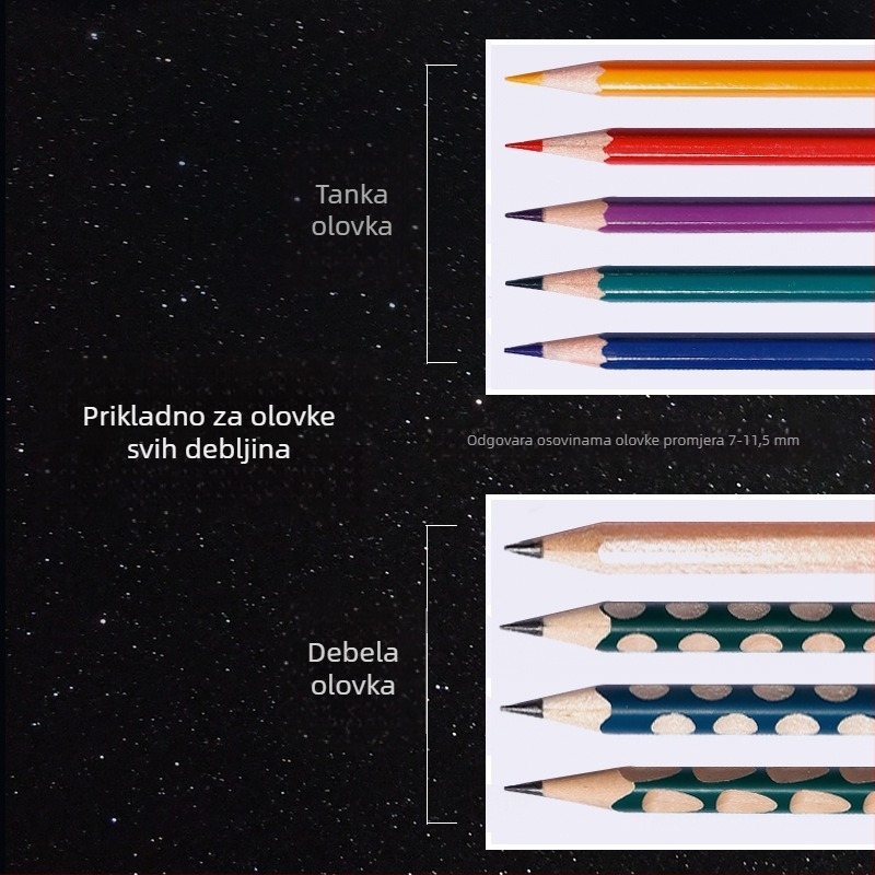 Automatska oštrivač olovaka s temom astronauta, velike rupe, električni, model 8188, za učenike osnovne škole.