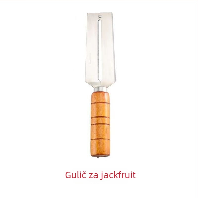 Nož za izdvajanje jezgre jackfruta, bijela zakrivljena oštrica — alat za voće