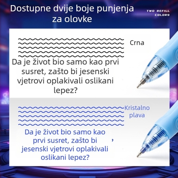 Kaba Bear termički izbrisivo pero za učenike trećeg razreda, s zamjenjivim patronama, dječje pisanje