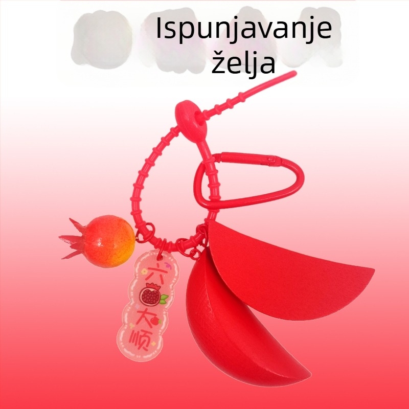 Privjesak za torbicu Sveti Gral – mini trofejna čašica s Yin–Yang motivom
