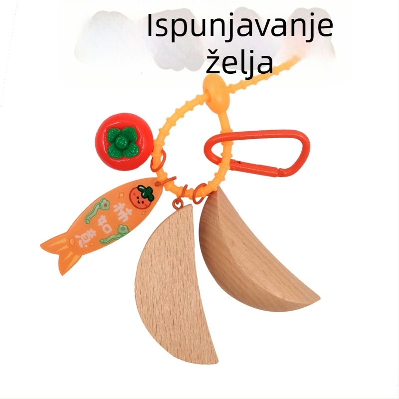 Privjesak za torbicu Sveti Gral – mini trofejna čašica s Yin–Yang motivom