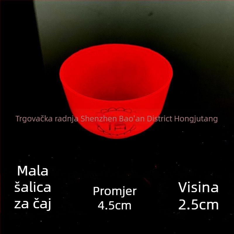 Plastična čaša za vino, čajna šalica, štapići za jelo i Buddha darivna čaša