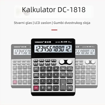 Poslovni kalkulator s glasovnom funkcijom, velikim zaslonom i velikim tipkama za financijsko računovodstvo