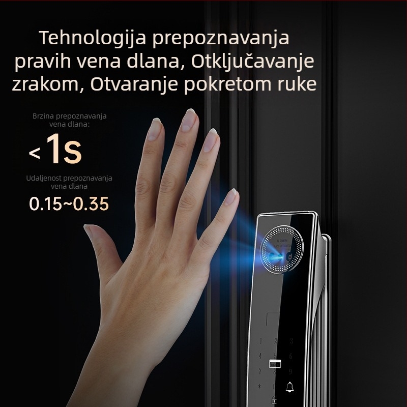 BMW Smart Lock: 3D prepoznavanje lica, potpuno automatska zaključavanje otiska prsta, zaključavanje vrata s lozinkom, elektronički zaključak i kamera za nadzor