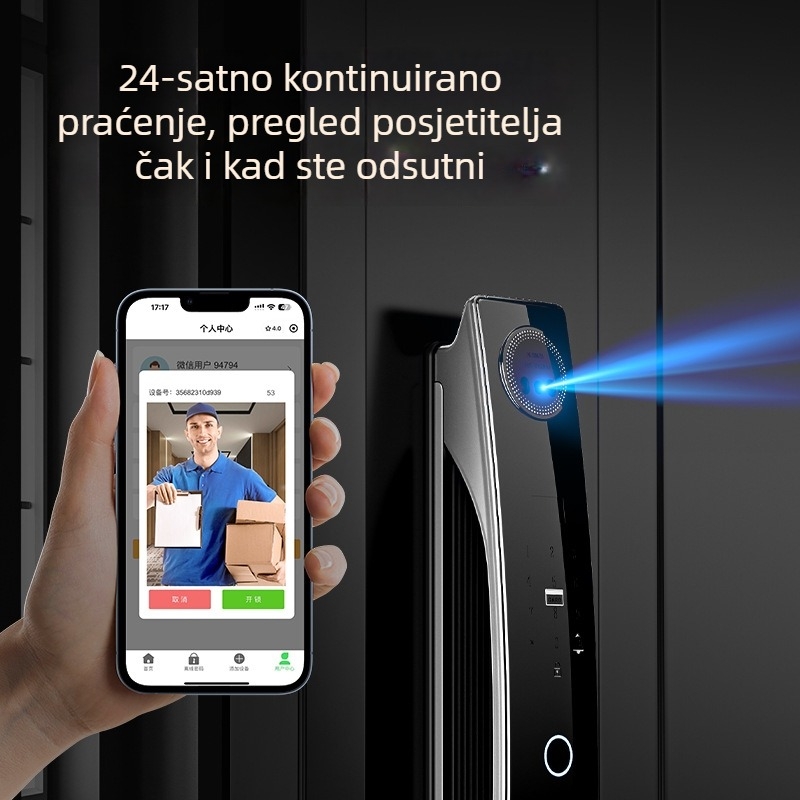 BMW Smart Lock: 3D prepoznavanje lica, potpuno automatska zaključavanje otiska prsta, zaključavanje vrata s lozinkom, elektronički zaključak i kamera za nadzor