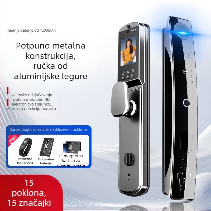 BMW Smart Lock: 3D prepoznavanje lica, potpuno automatska zaključavanje otiska prsta, zaključavanje vrata s lozinkom, elektronički zaključak i kamera za nadzor