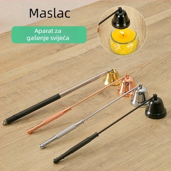 Lampa od nehrđajućeg čelika za maslanu lampu i uljana lampa s uređajem za gašenje plamena za budističke ponude