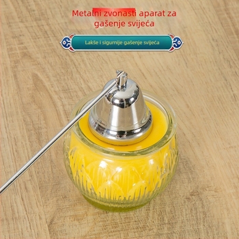 Lampa od nehrđajućeg čelika za maslanu lampu i uljana lampa s uređajem za gašenje plamena za budističke ponude