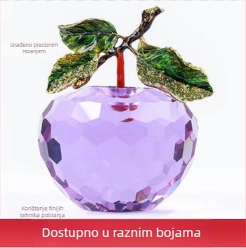 Kristalna kugla i kristalna jabuka, Jabuka mira, božićni ukras, ručni rad
