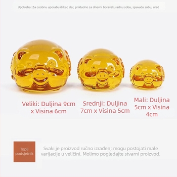 Feng Shui zlatno prasiće – slatka dekorativna figura za ured i dom, simbol blagostanja
