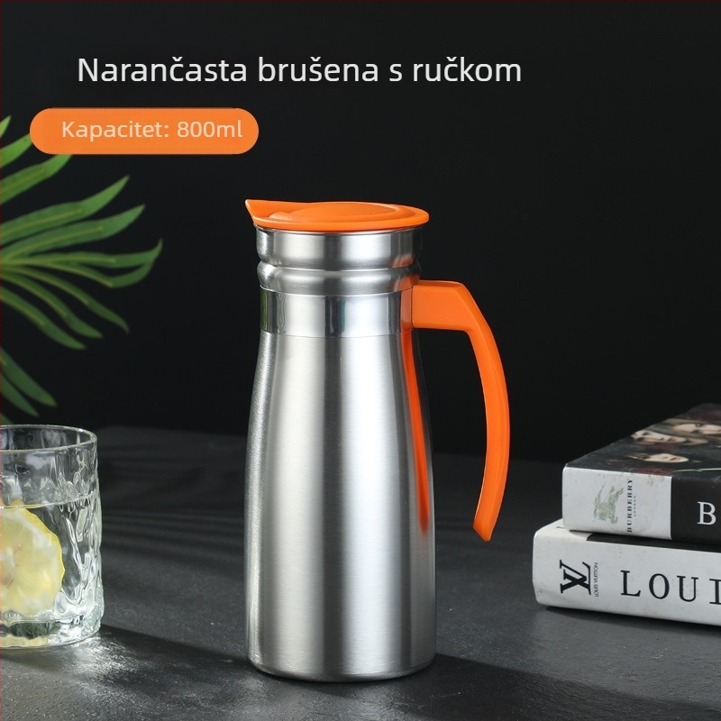 Vakuumski izolirani čajnik od nehrđajućeg čelika, veliki kapacitet, europski stil