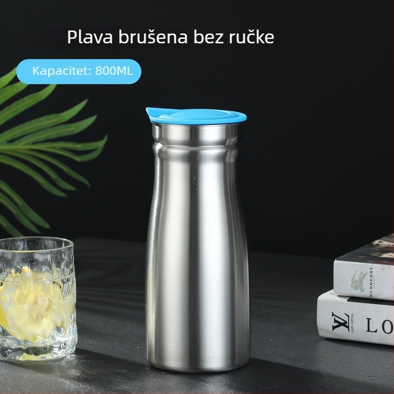 Vakuumski izolirani čajnik od nehrđajućeg čelika, veliki kapacitet, europski stil