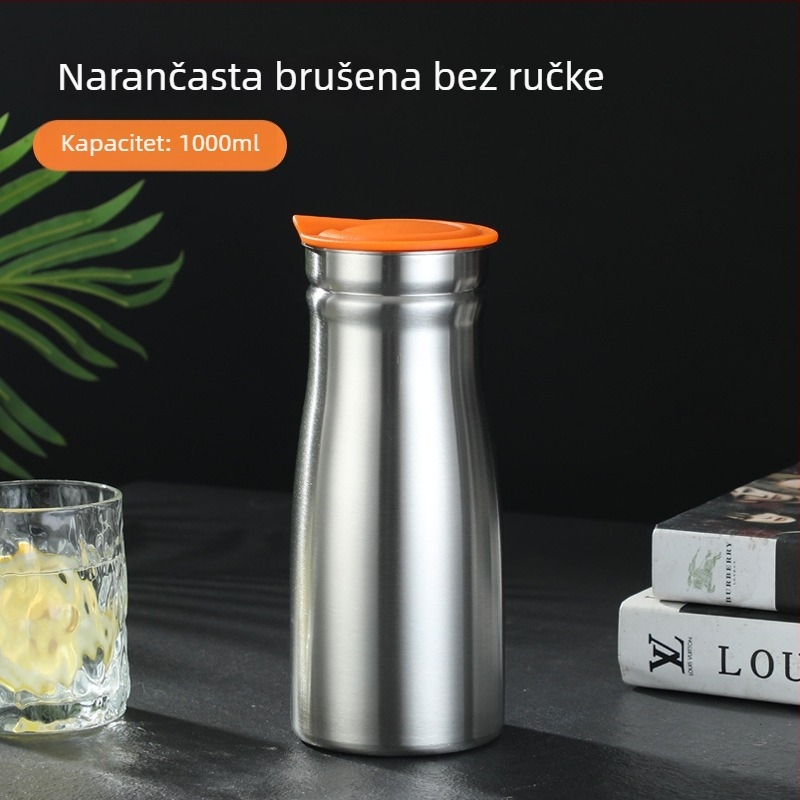 Vakuumski izolirani čajnik od nehrđajućeg čelika, veliki kapacitet, europski stil