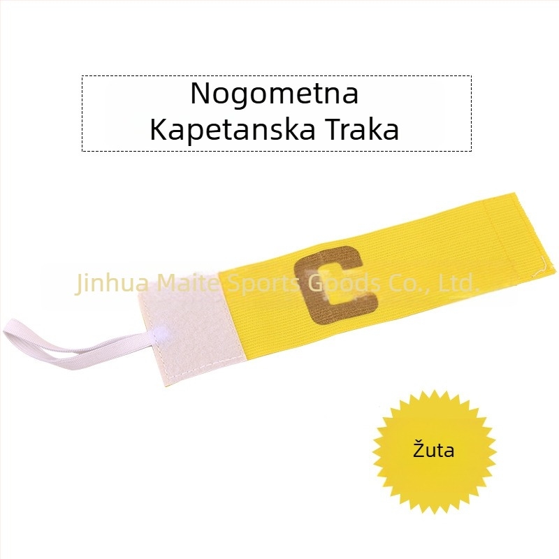 Kapetanova narukvica za nogometne treninge i utakmice, Velcro narukvica za djecu, vanjski timski grb s mogućnošću ispisa logotipa