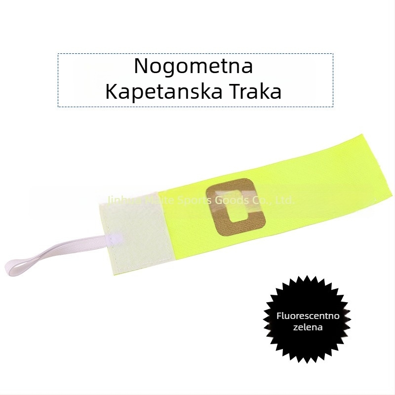 Kapetanova narukvica za nogometne treninge i utakmice, Velcro narukvica za djecu, vanjski timski grb s mogućnošću ispisa logotipa