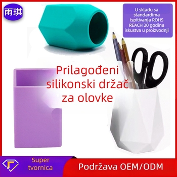 Kružni silikonski držač za olovke, stolni organizator za učenike, kutija za šminku i sitne dodatke