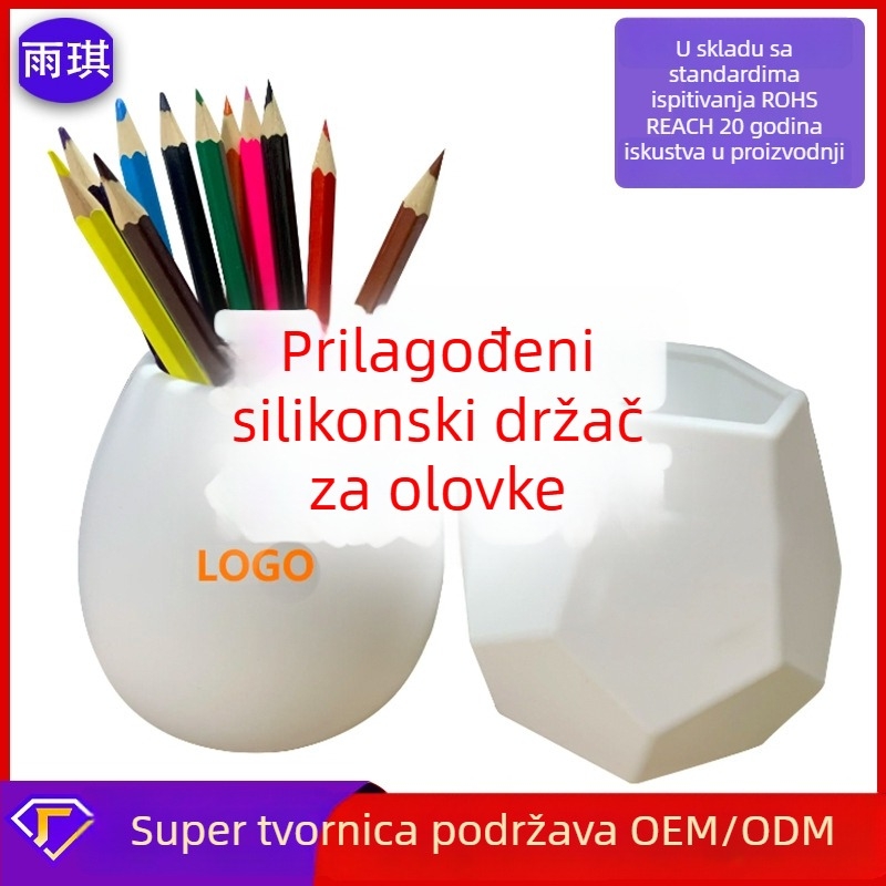 Kružni silikonski držač za olovke, stolni organizator za učenike, kutija za šminku i sitne dodatke