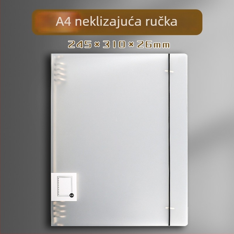 Prozirni PP DIY kućište za bilježnicu, dvodijelni poklopac i veza s četiri rupe