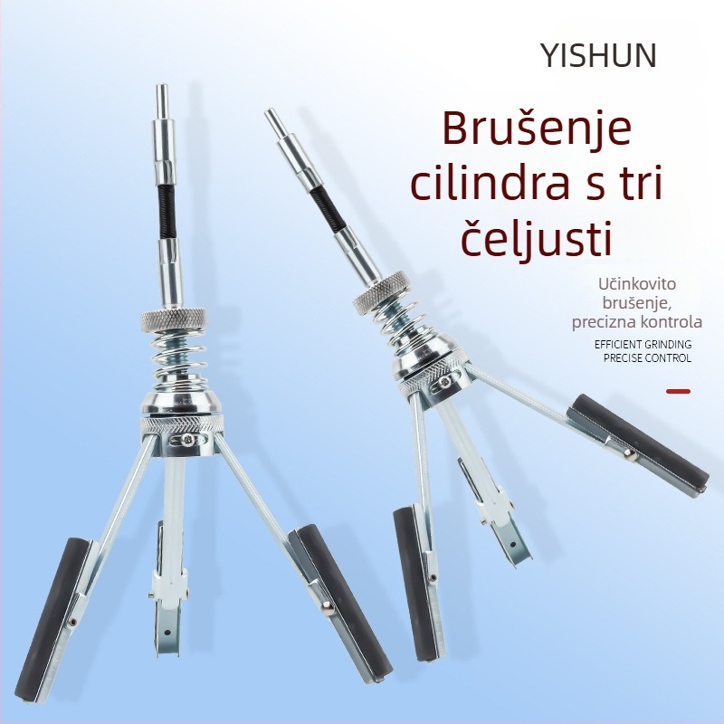 Brusilica cilindra automobila s tri čeljusti i brusnim kamenom